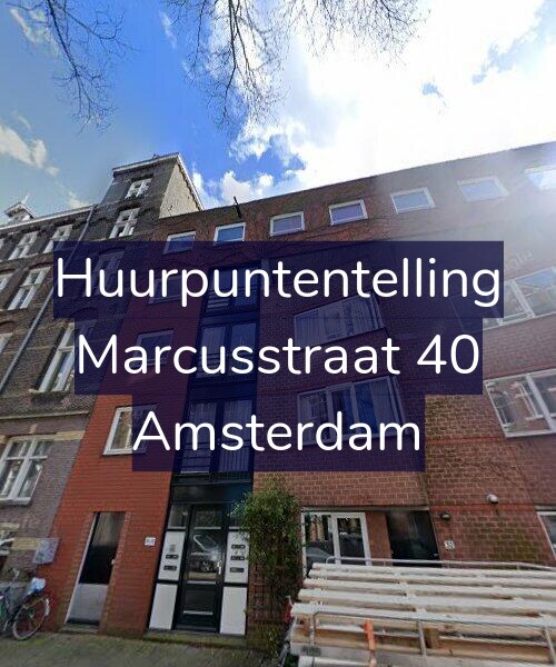 Foto gevel Huurpuntentelling voor Marcusstraat 40, Amsterdam