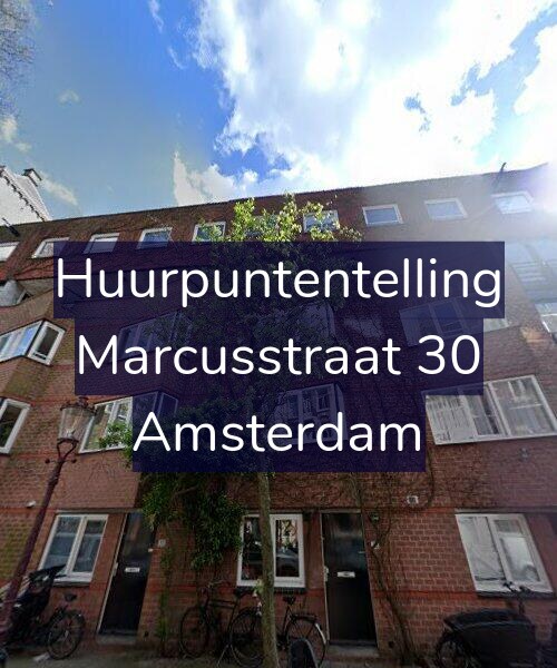 Foto gevel Huurpuntentelling voor Marcusstraat 30, Amsterdam
