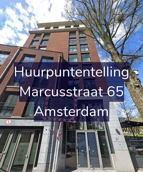 Foto gevel Huurpuntentelling voor Marcusstraat 65, Amsterdam