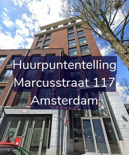 Foto gevel Huurpuntentelling voor Marcusstraat 117, Amsterdam