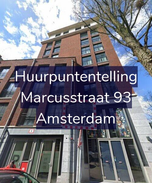 Foto gevel Huurpuntentelling voor Marcusstraat 93, Amsterdam
