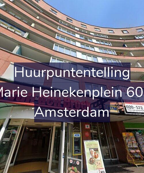 Foto gevel Huurpuntentelling voor Marie Heinekenplein 601, Amsterdam