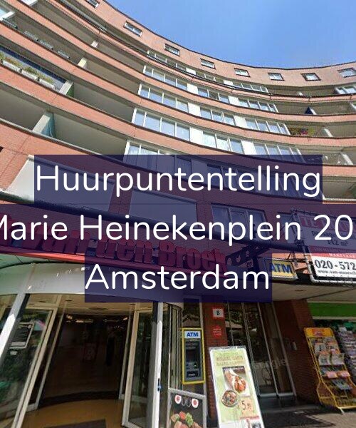 Foto gevel Huurpuntentelling voor Marie Heinekenplein 201, Amsterdam