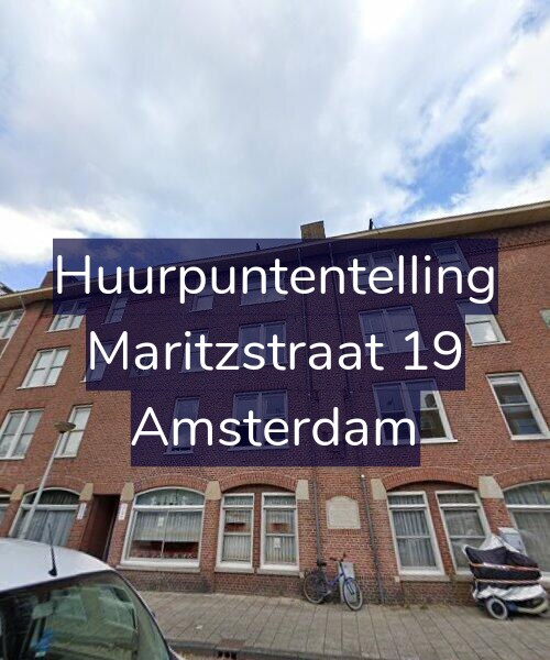 Foto gevel Huurpuntentelling voor Maritzstraat 19, Amsterdam