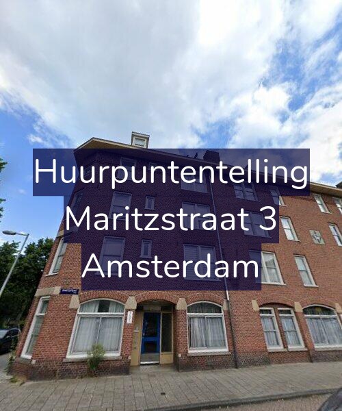 Foto gevel Huurpuntentelling voor Maritzstraat 3, Amsterdam