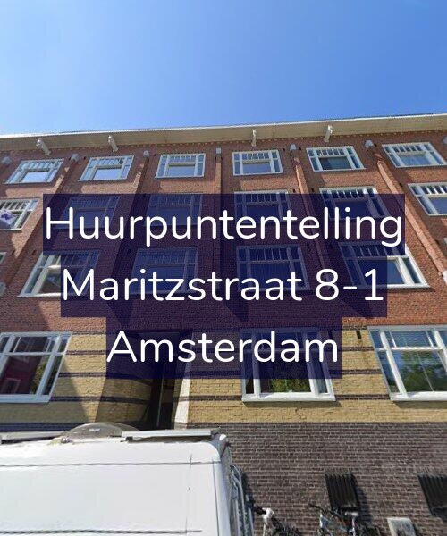 Foto gevel Huurpuntentelling voor Maritzstraat 8-1, Amsterdam