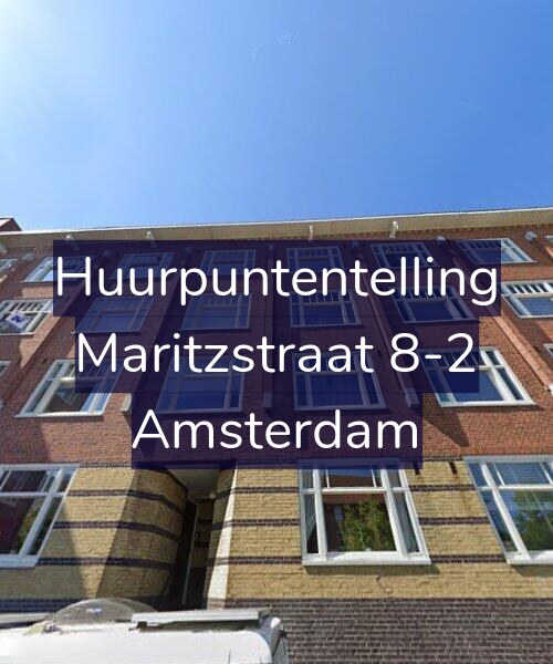 Foto gevel Huurpuntentelling voor Maritzstraat 8-2, Amsterdam
