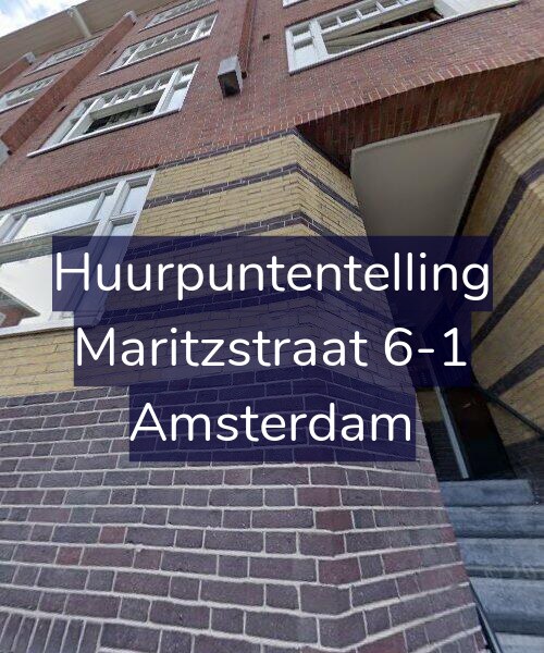 Foto gevel Huurpuntentelling voor Maritzstraat 6-1, Amsterdam