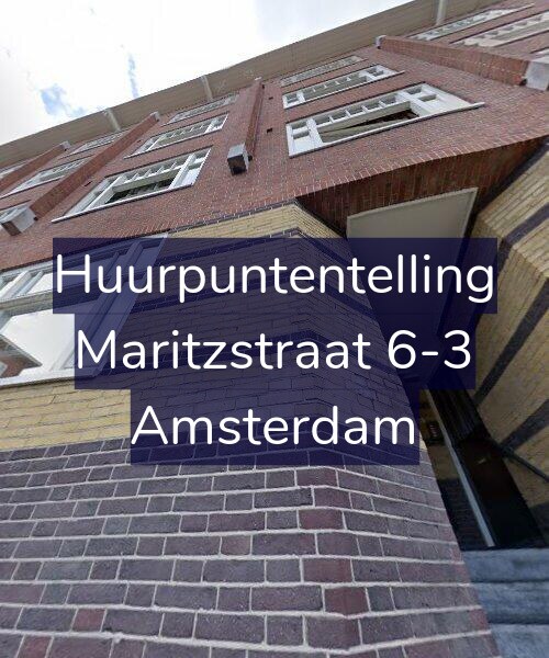 Foto gevel Huurpuntentelling voor Maritzstraat 6-3, Amsterdam