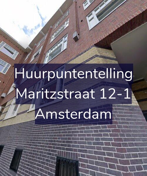 Foto gevel Huurpuntentelling voor Maritzstraat 12-1, Amsterdam