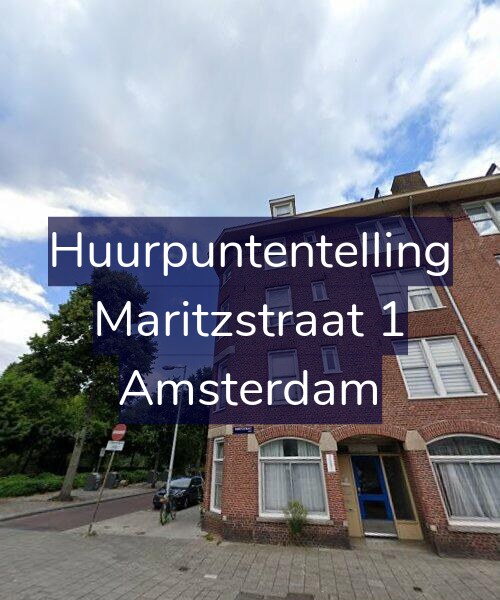 Foto gevel Huurpuntentelling voor Maritzstraat 1, Amsterdam
