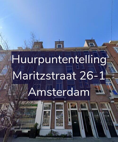 Foto gevel Huurpuntentelling voor Maritzstraat 26-1, Amsterdam
