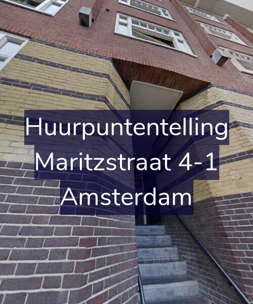 Foto gevel Huurpuntentelling voor Maritzstraat 4-1, Amsterdam