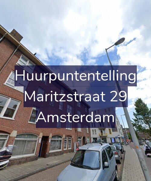 Foto gevel Huurpuntentelling voor Maritzstraat 29, Amsterdam