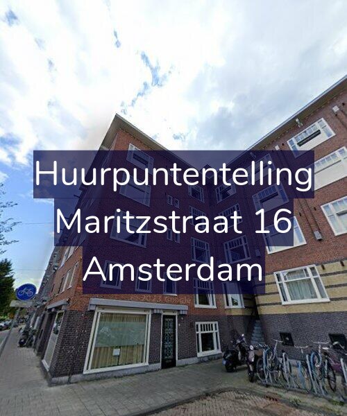 Foto gevel Huurpuntentelling voor Maritzstraat 16, Amsterdam