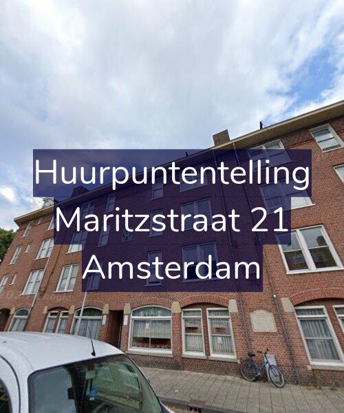 Foto gevel Huurpuntentelling voor Maritzstraat 21, Amsterdam