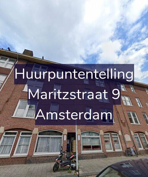 Foto gevel Huurpuntentelling voor Maritzstraat 9, Amsterdam