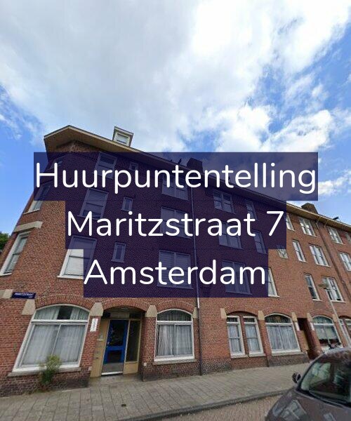 Foto gevel Huurpuntentelling voor Maritzstraat 7, Amsterdam