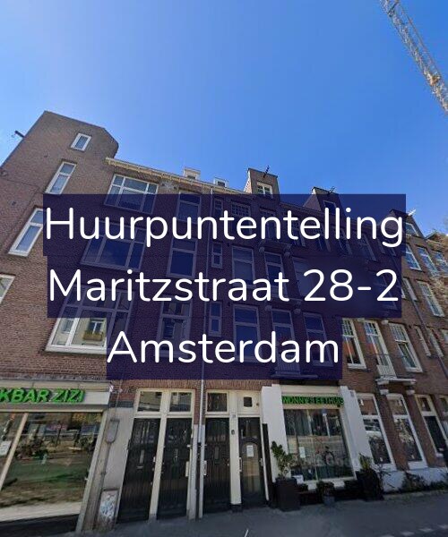 Foto gevel Huurpuntentelling voor Maritzstraat 28-2, Amsterdam