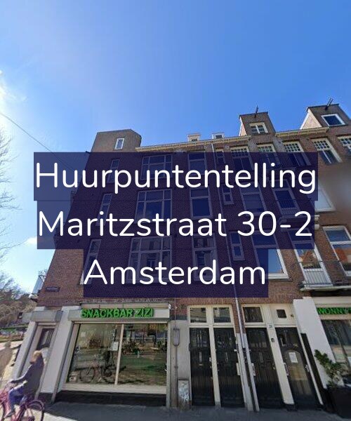 Foto gevel Huurpuntentelling voor Maritzstraat 30-2, Amsterdam