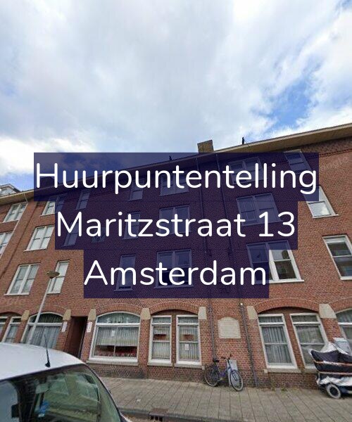 Foto gevel Huurpuntentelling voor Maritzstraat 13, Amsterdam