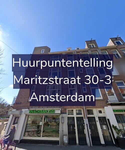 Foto gevel Huurpuntentelling voor Maritzstraat 30-3, Amsterdam