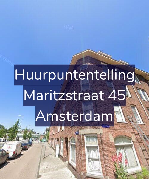 Foto gevel Huurpuntentelling voor Maritzstraat 45, Amsterdam