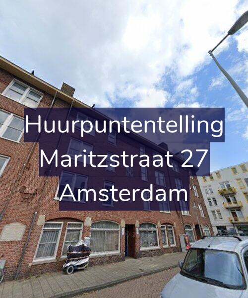 Foto gevel Huurpuntentelling voor Maritzstraat 27, Amsterdam