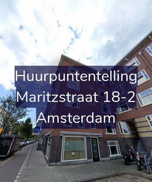 Foto gevel Huurpuntentelling voor Maritzstraat 18-2, Amsterdam
