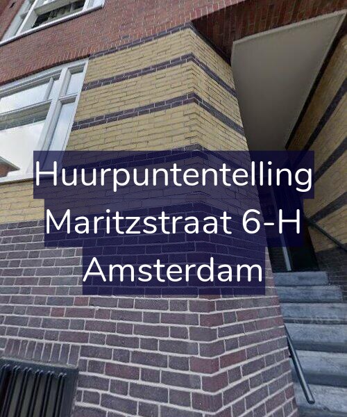 Foto gevel Huurpuntentelling voor Maritzstraat 6-H, Amsterdam