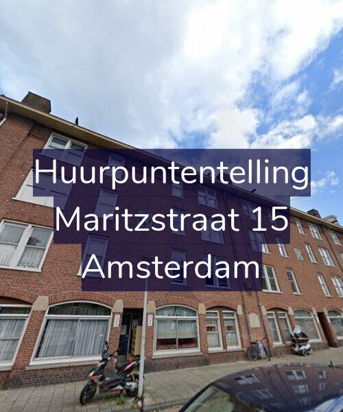 Foto gevel Huurpuntentelling voor Maritzstraat 15, Amsterdam