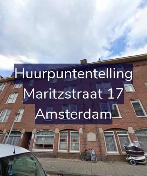 Foto gevel Huurpuntentelling voor Maritzstraat 17, Amsterdam