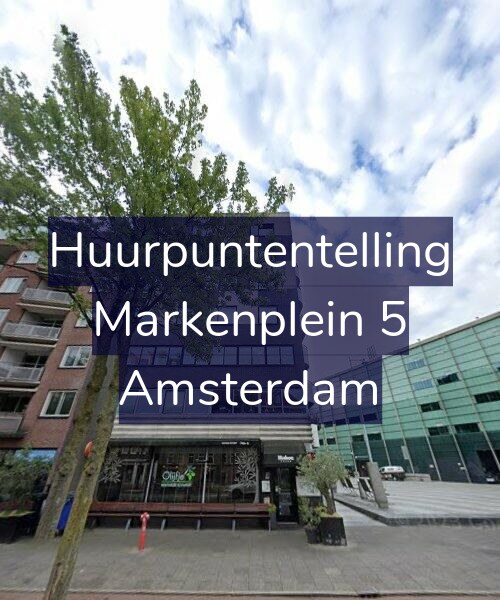Foto gevel Huurpuntentelling voor Markenplein 5, Amsterdam