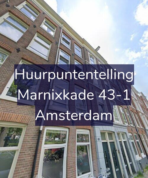 Foto gevel Huurpuntentelling voor Marnixkade 43-1, Amsterdam