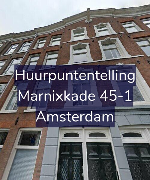 Foto gevel Huurpuntentelling voor Marnixkade 45-1, Amsterdam