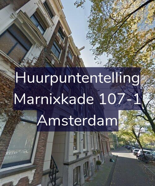 Foto gevel Huurpuntentelling voor Marnixkade 107-1, Amsterdam