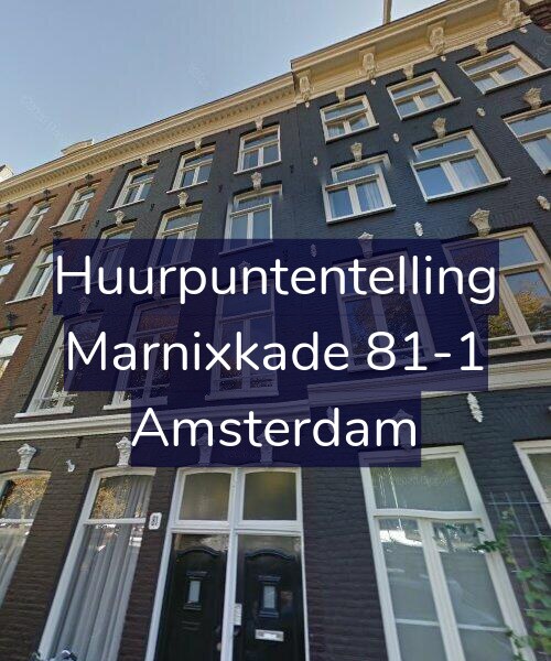 Foto gevel Huurpuntentelling voor Marnixkade 81-1, Amsterdam