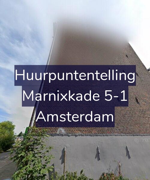 Foto gevel Huurpuntentelling voor Marnixkade 5-1, Amsterdam