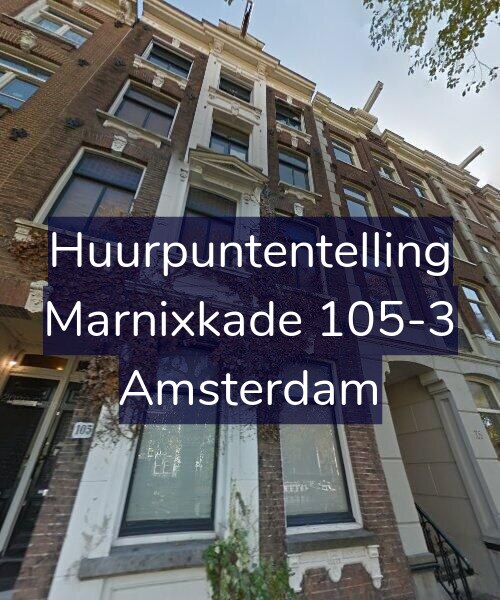 Foto gevel Huurpuntentelling voor Marnixkade 105-3, Amsterdam