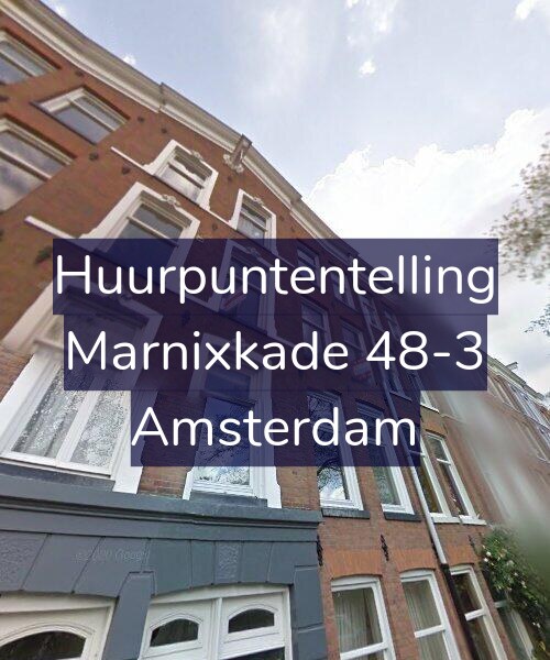 Foto gevel Huurpuntentelling voor Marnixkade 48-3, Amsterdam