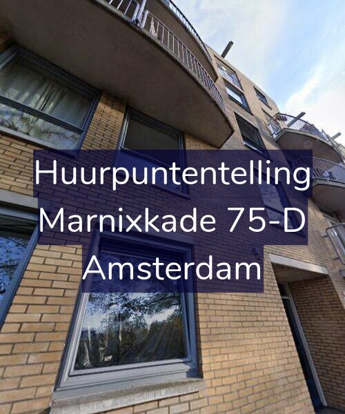 Foto gevel Huurpuntentelling voor Marnixkade 75-D, Amsterdam