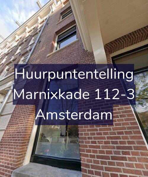 Foto gevel Huurpuntentelling voor Marnixkade 112-3, Amsterdam