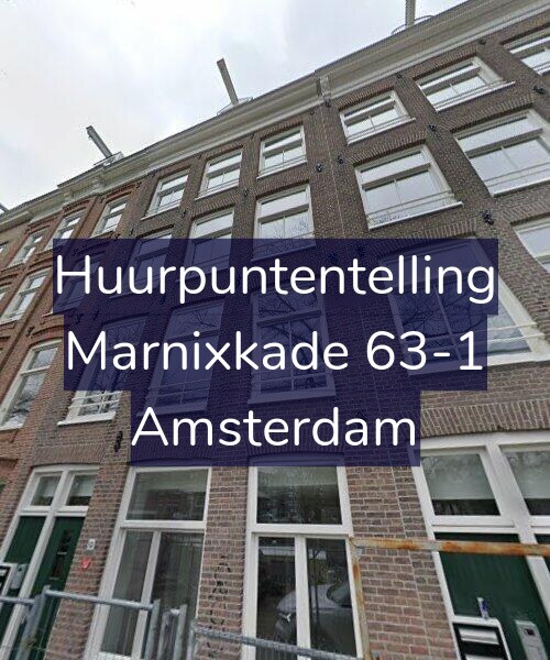 Foto gevel Huurpuntentelling voor Marnixkade 63-1, Amsterdam