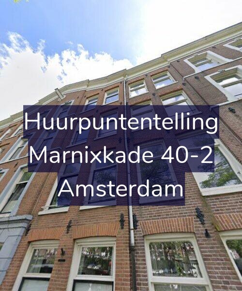 Foto gevel Huurpuntentelling voor Marnixkade 40-2, Amsterdam