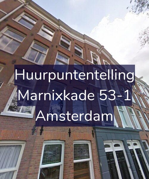 Foto gevel Huurpuntentelling voor Marnixkade 53-1, Amsterdam