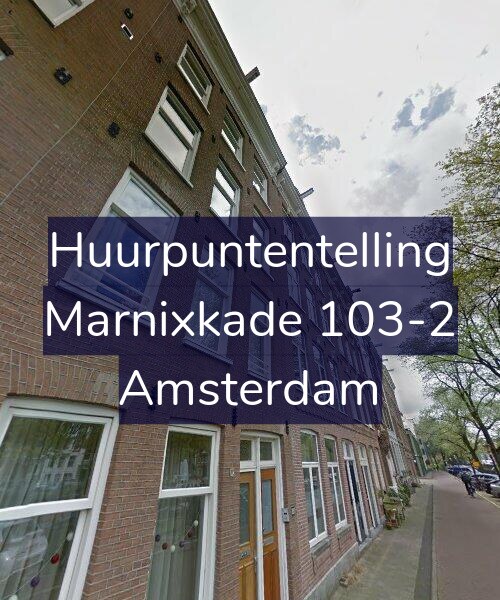 Foto gevel Huurpuntentelling voor Marnixkade 103-2, Amsterdam