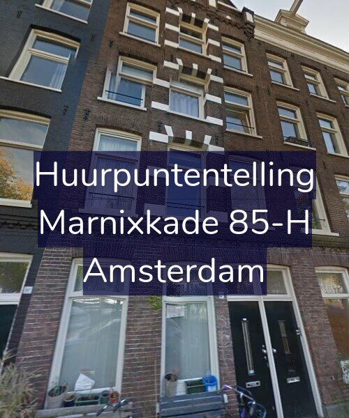 Foto gevel Huurpuntentelling voor Marnixkade 85-H, Amsterdam