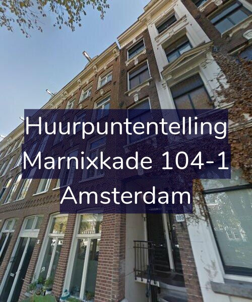 Foto gevel Huurpuntentelling voor Marnixkade 104-1, Amsterdam