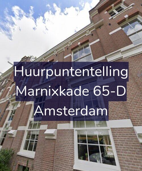 Foto gevel Huurpuntentelling voor Marnixkade 65-D, Amsterdam