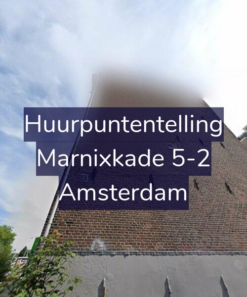 Foto gevel Huurpuntentelling voor Marnixkade 5-2, Amsterdam